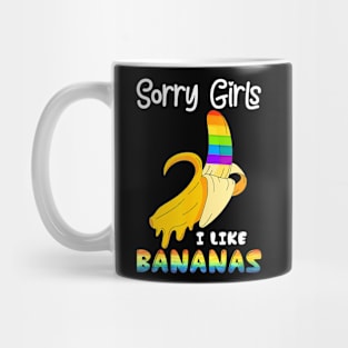 Sorry Girl I Like Bananas Lgbt Gay Pride Mug